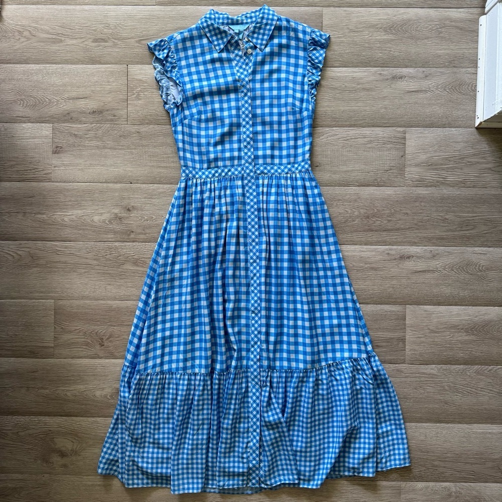 Draper James Flutter Sleeve Patio Shirtdress – Size 2 - Picture 14 of 16